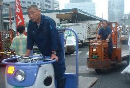 Fishers carts in Tsukiji, Tokyo