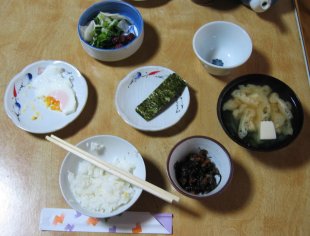 Choshoku, petit dejeuner japonais